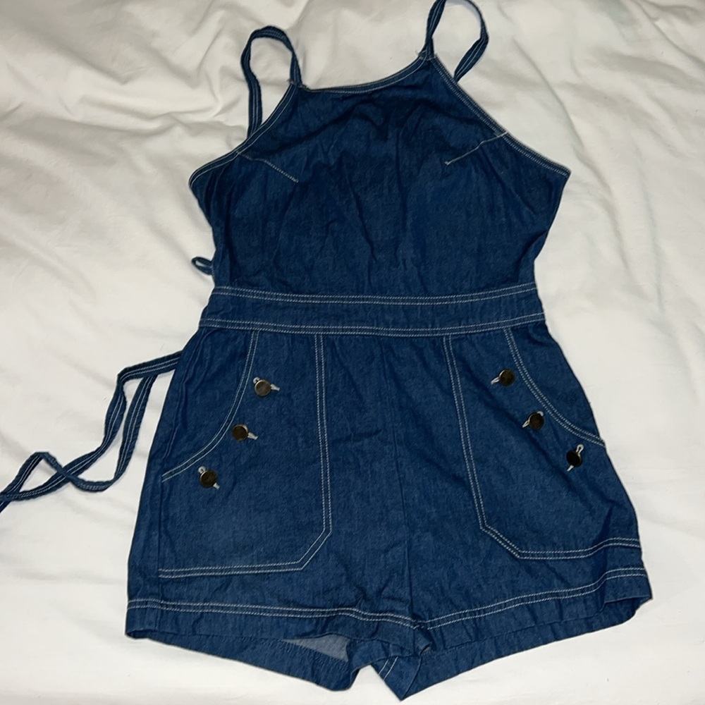 Cotton Candy Denim romper
